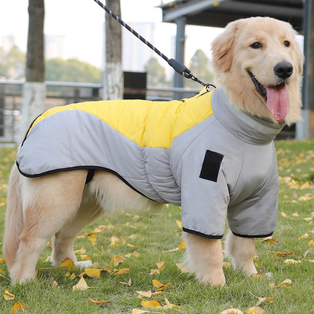 Down Coat with legs Padded Winter Warm Dog Jacket