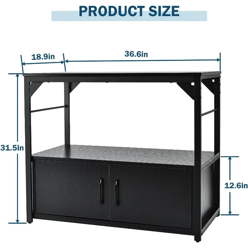 40 Gallon Aquarium Stand with Storage Cabinet