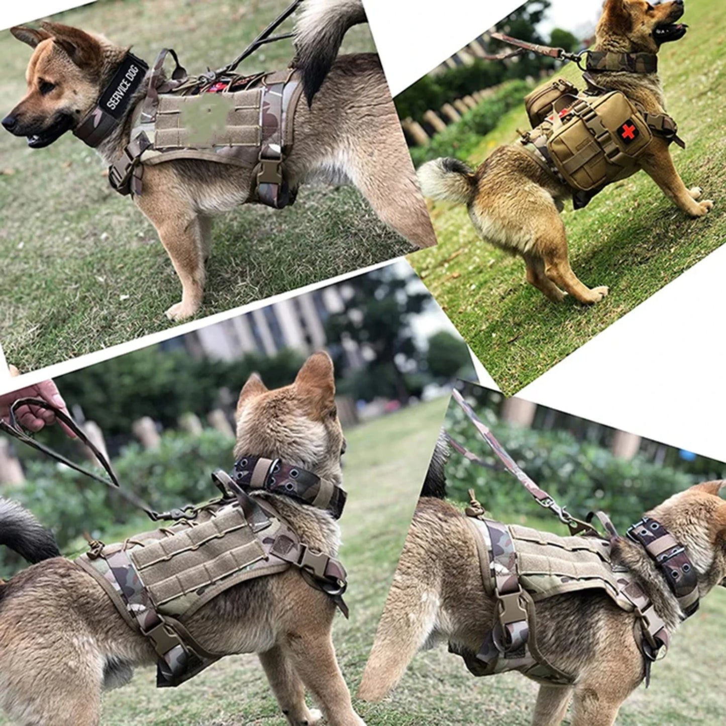 New Adjustable Tactical Military Dog Vest for Malinois and German Shepherd Training