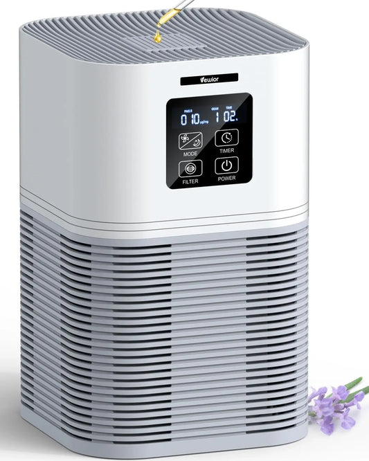 2 in 1 Air Purifier for Home Allergies Pets Hair Odor Eliminators