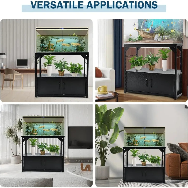 40 Gallon Aquarium Stand with Storage Cabinet