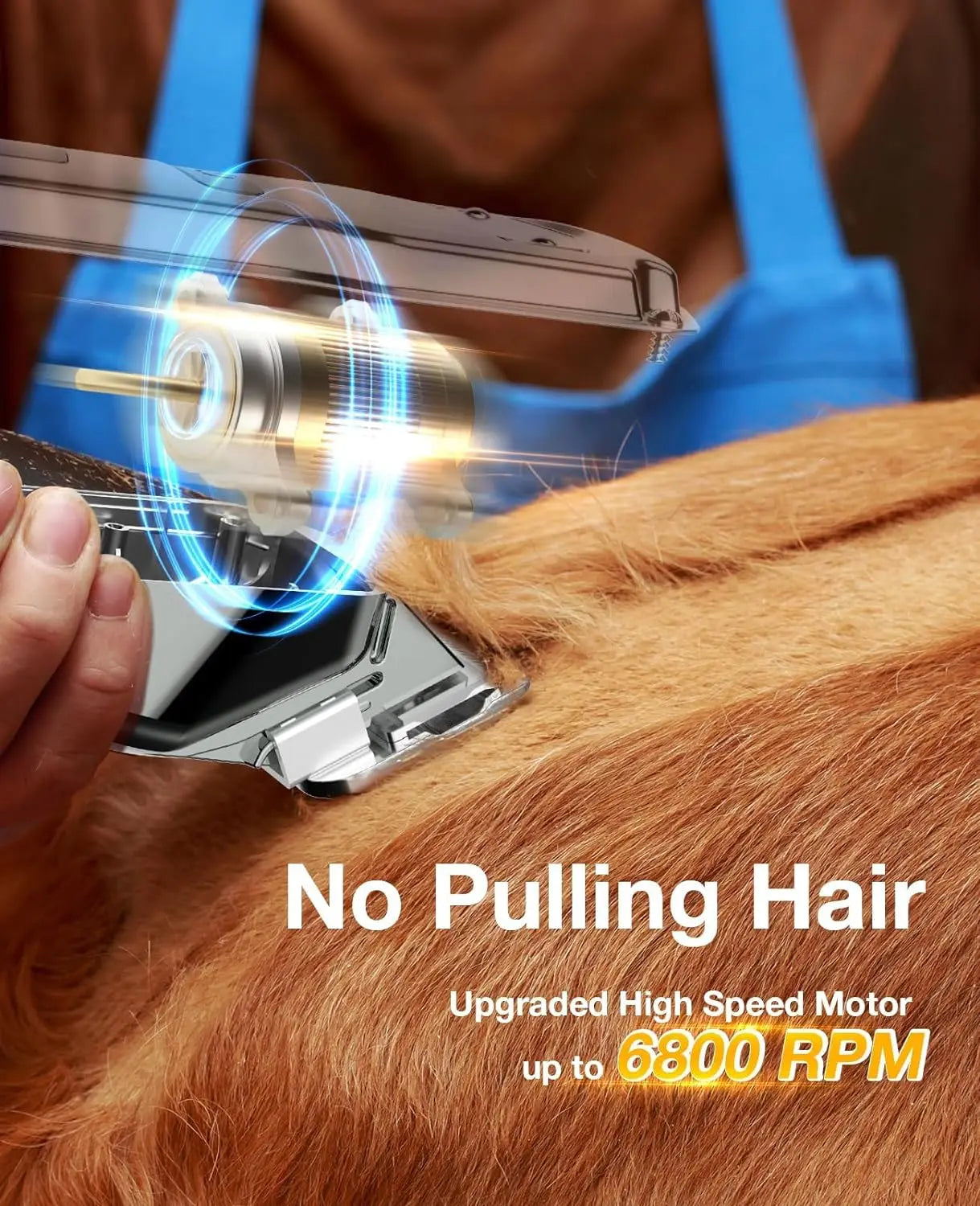 Dog Clippers for Grooming Low Noise Rechargeable Waterproof Cordless