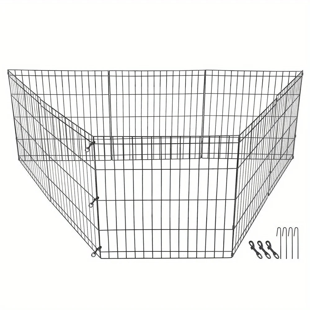 Dog Playpen 8 Panels Exercise Cage