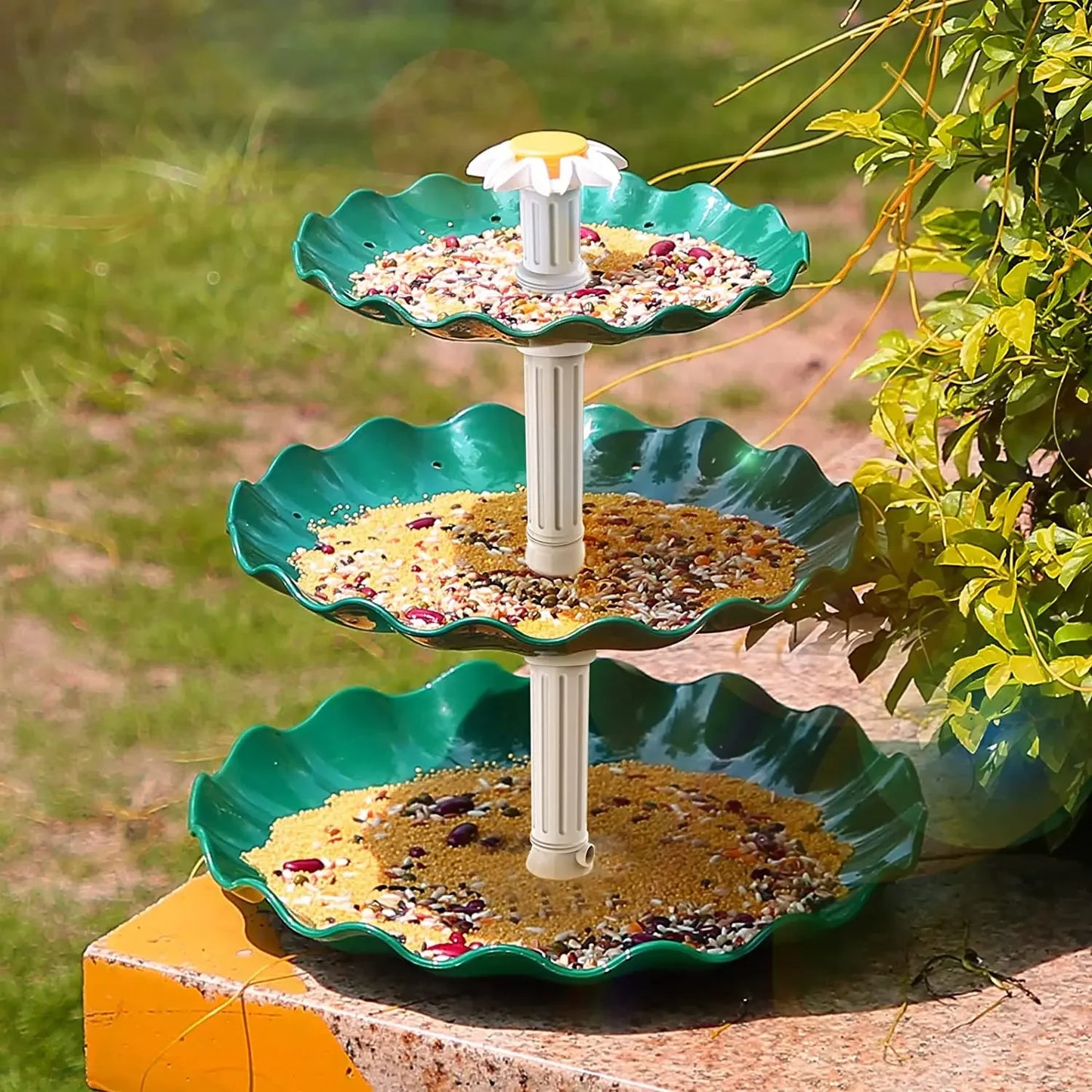 Solar Bird Bath Water Fountain For Bird Bathing Garden Decoration