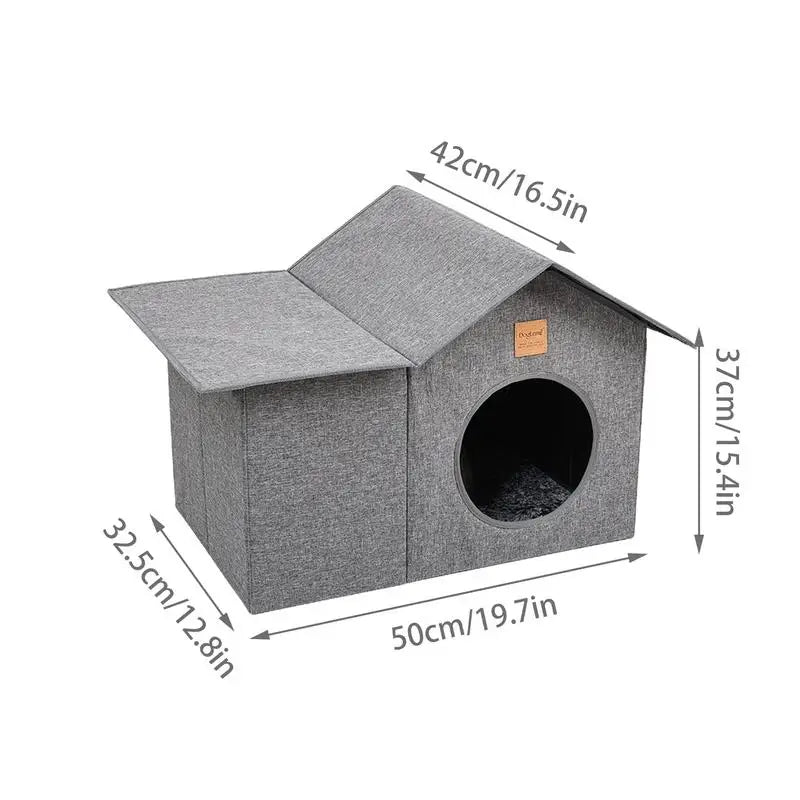 Outdoor Cat Houses Winter Warm Waterproof Insulated