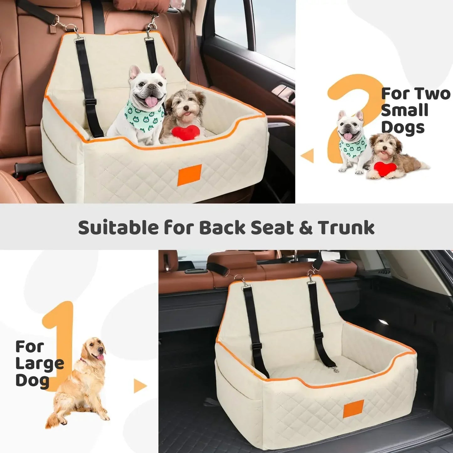 Dog Car Seat for Large/Medium Dog