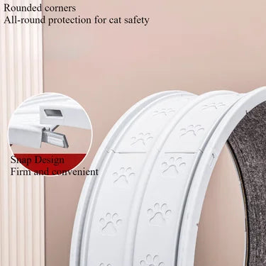 treadmill for cats at home and small dogs, easy-to-assemble exercise rollers for cats