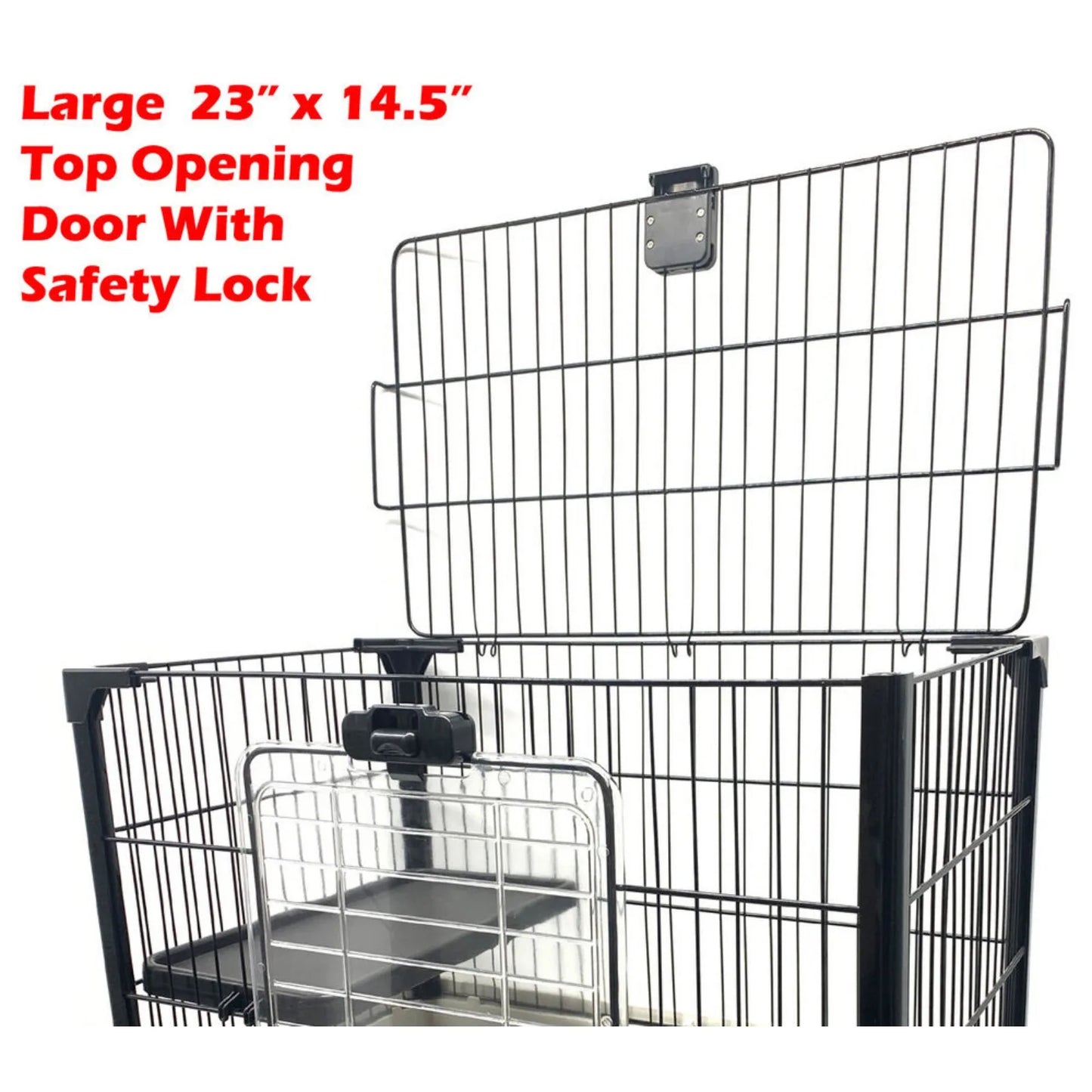 Indoor 2-Floors Guinea Pig Rabbit Bunny Kitten Rolling Cage