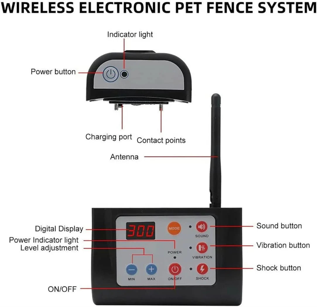 Wireless Dog Fence Electric Pet Containment