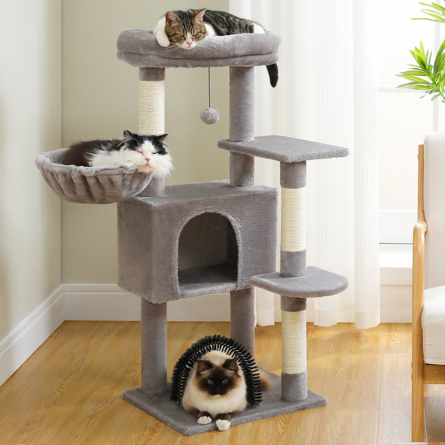 Cat Tree with Tower condo for Indoor Cats Cat with Sisal Scratching Posts