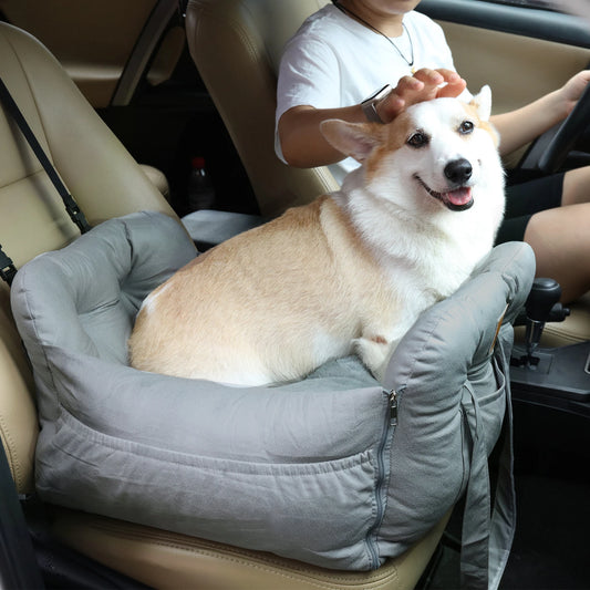 Pet Car Seat with Safety Belt Travel Mattress