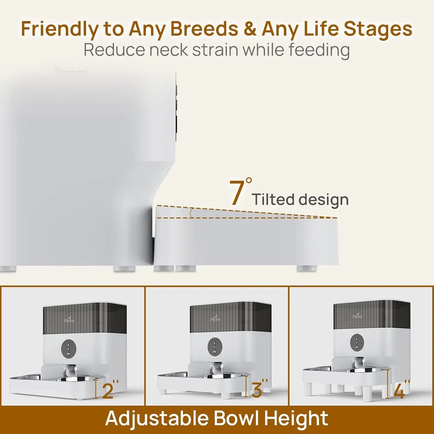 Automatic WiFi Pet Feeder for 2 Pets Smart Dog Cat Feeder