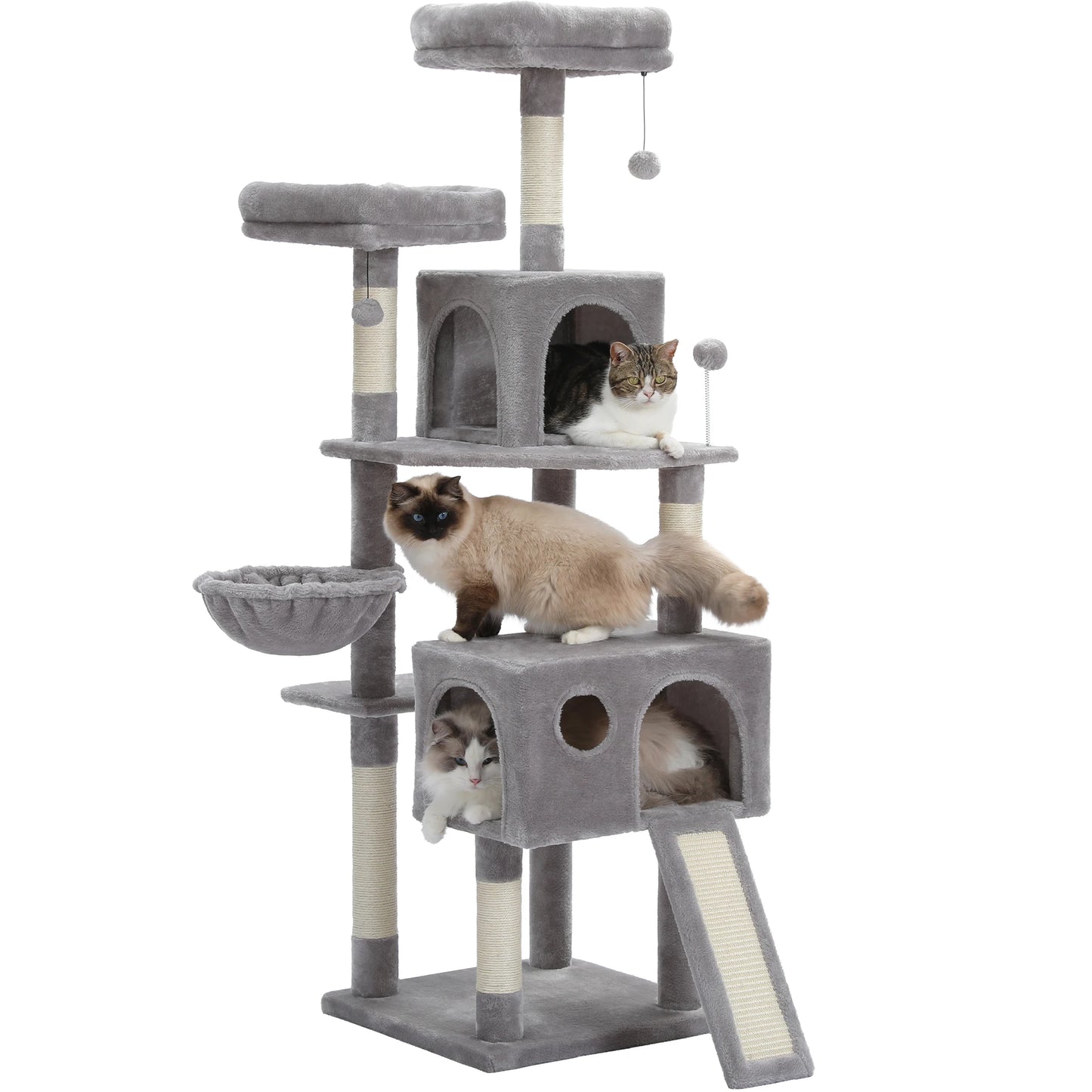 Multi-Level Cat Tree For Cats With  and Perches  Scratch Board