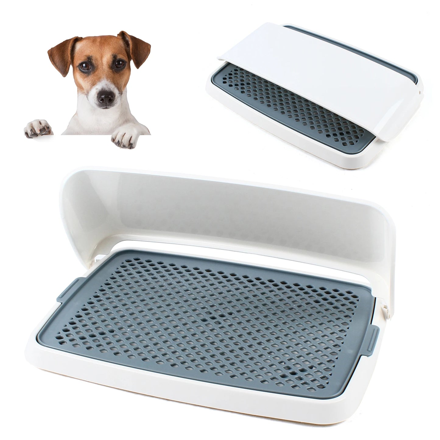 Portable Pet Puppy Dog Potty Toilet Litter Holder Tray Mat Training Pad Indoor