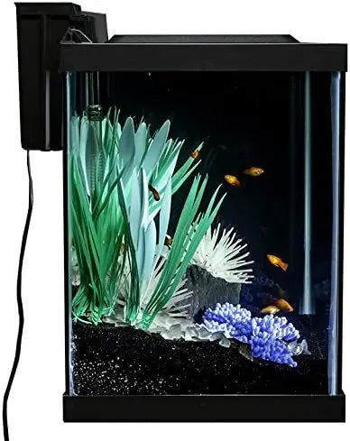 Aquarium 20 Gallon Fish Tank Kit, Includes LED Lighting and Decor