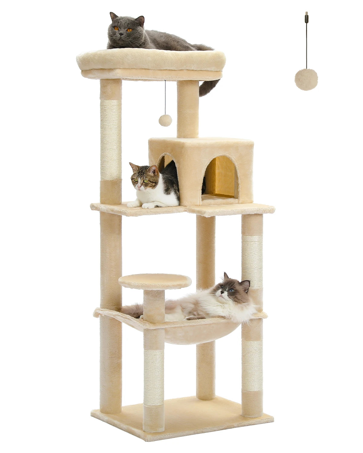 Tall Multi-Level Cat Tower