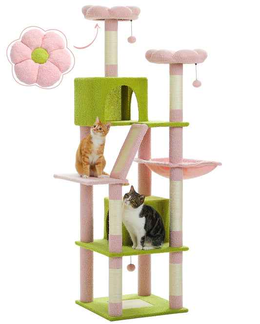 Multi-Level Cat Tree with 6 Scratching Posts