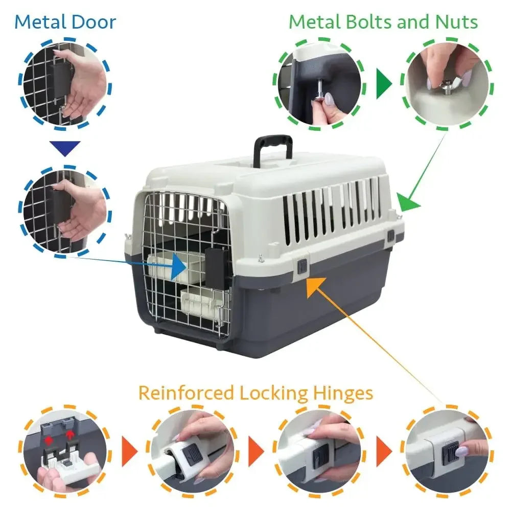 Plastic Dog Carrier Airline Approved Kennel