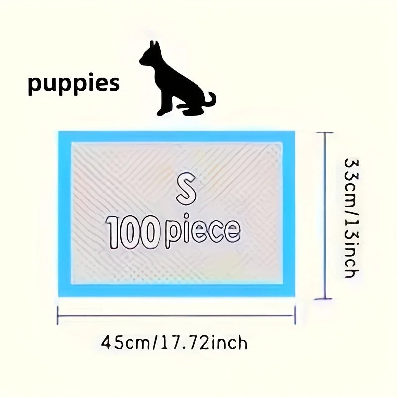 100 17.7"x13" inch 6-layer protective structure Disposable absorbent dog training pads