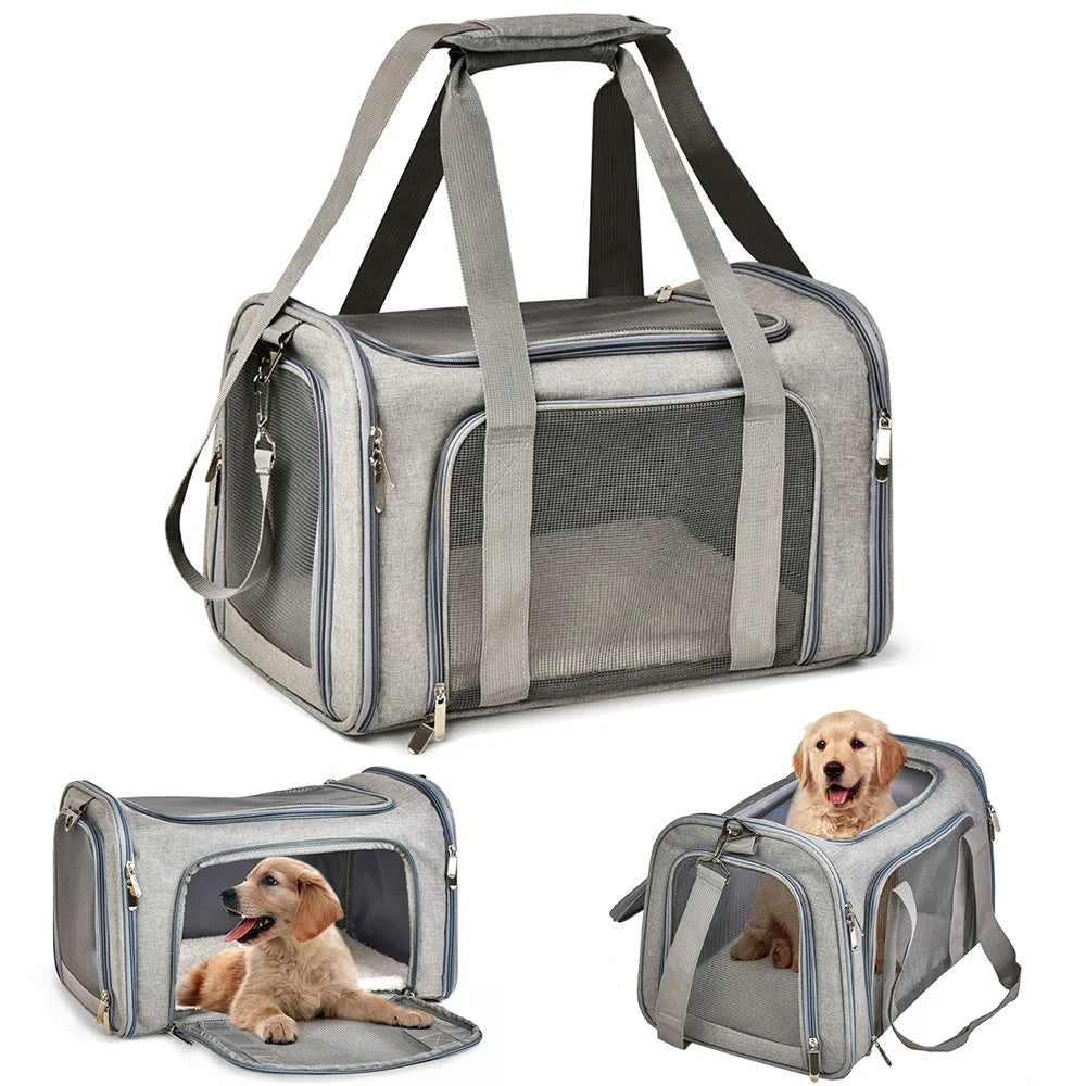 Pet Carrier Bag Soft Side Backpack Airline Approved