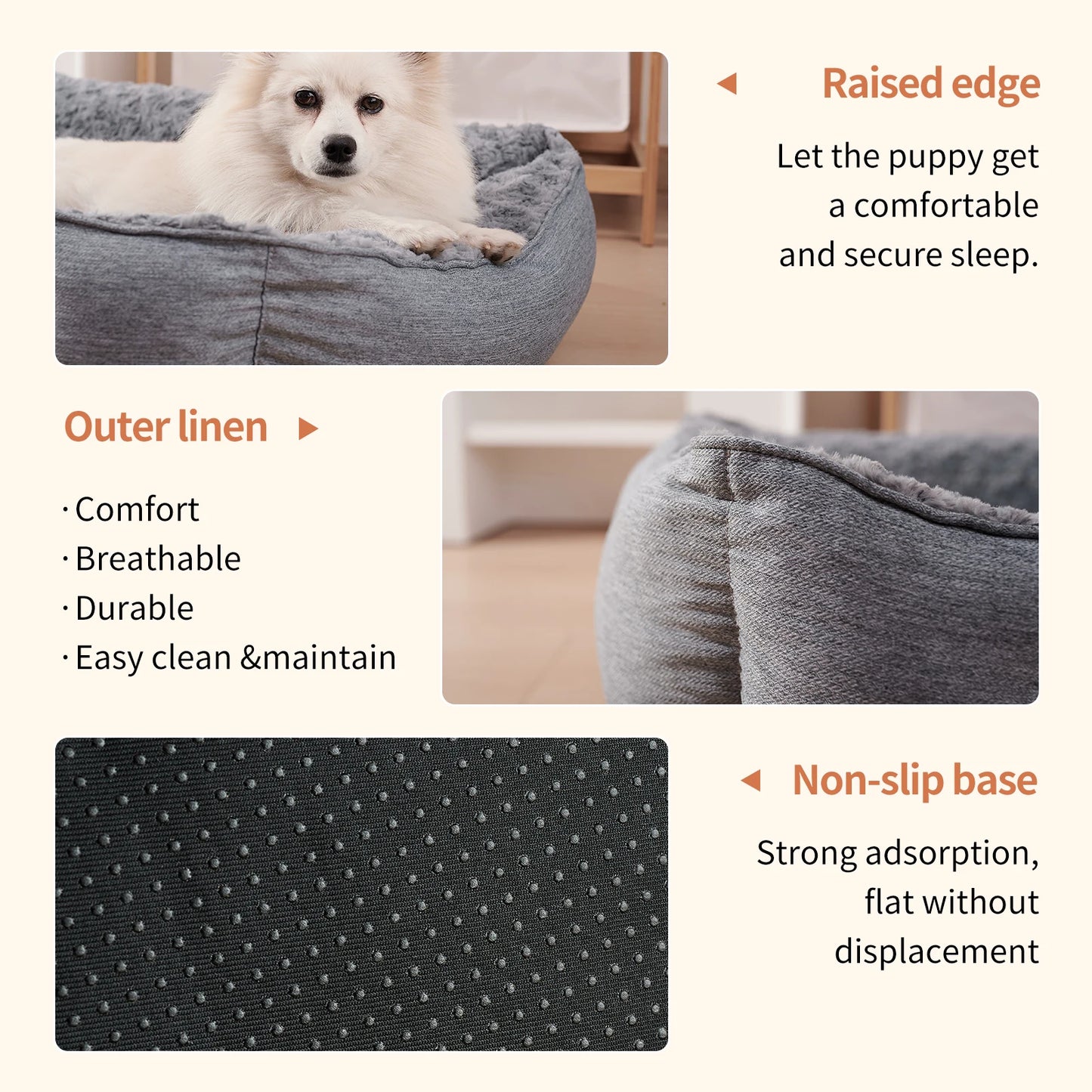 Orthopedic Dog Bed for Large Medium Small Dogs